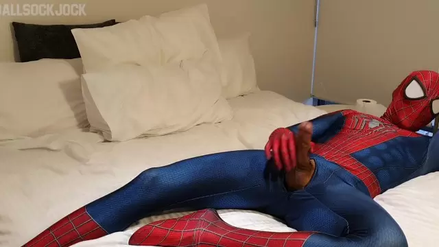 Amazing Spider Man Gay Porn - Hung Horny Spiderman Shoots Massive Web watch online