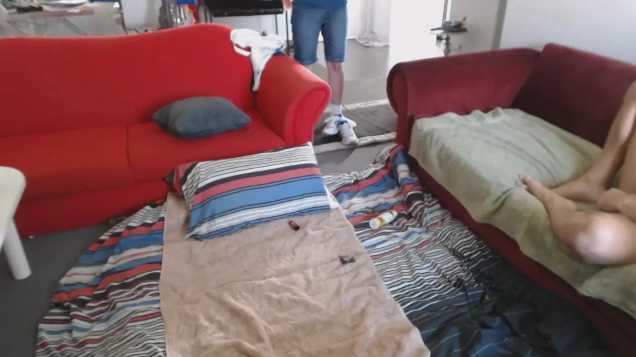 amateur couch hidden cam