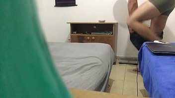 Hidden cam catches my roommate strip naked and masturbating to gay porn and cums on himself watch online bilde