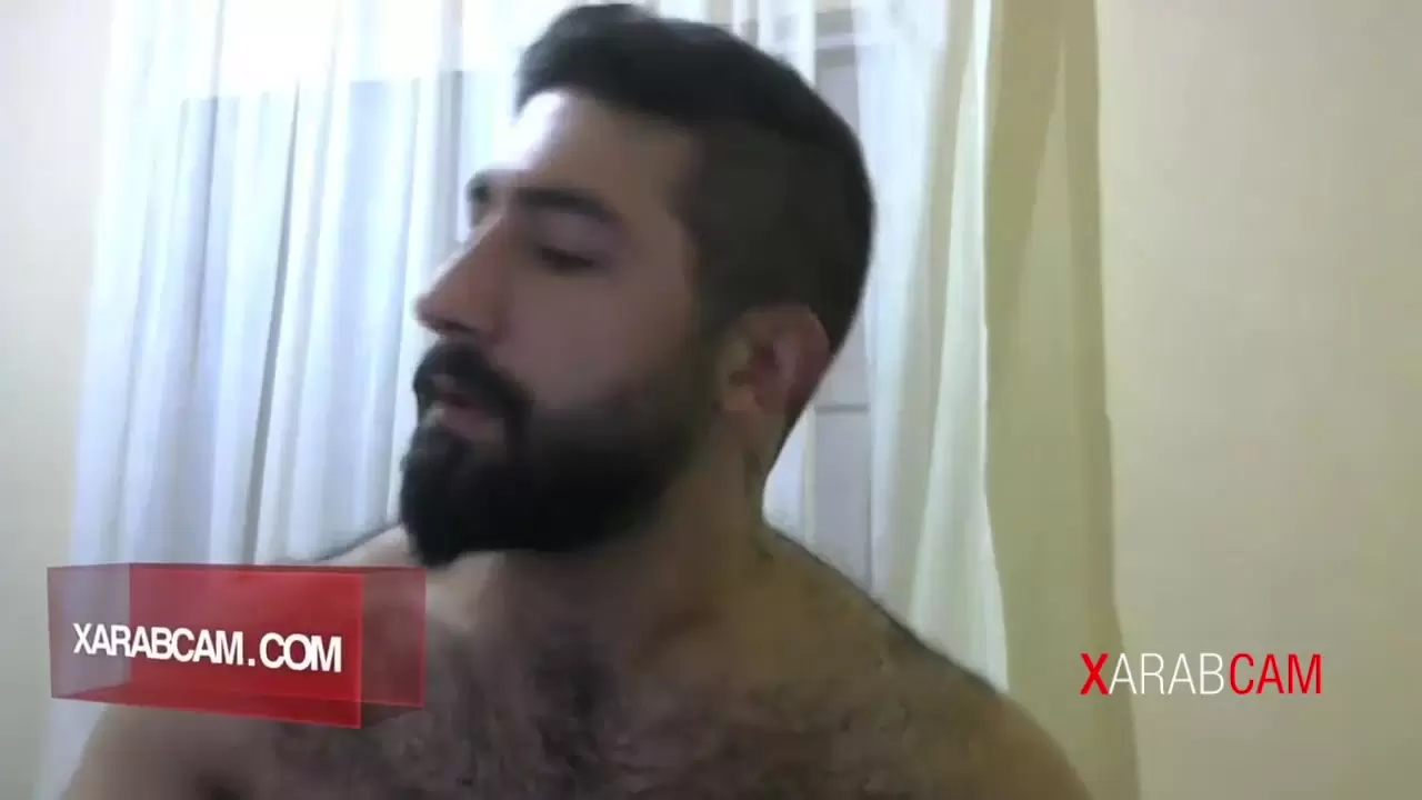 Hot bearded Syrian jerking pic